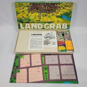 Land Grab Vintage 1974 Board Game Real Estate Boardgame by Waddingtons
